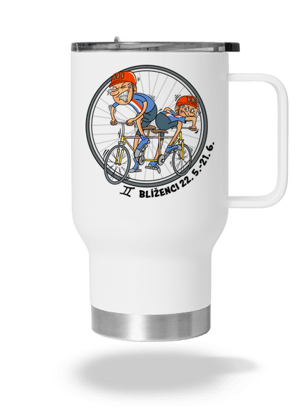 Cyklistický horoskop: Blíženci termohrnček White