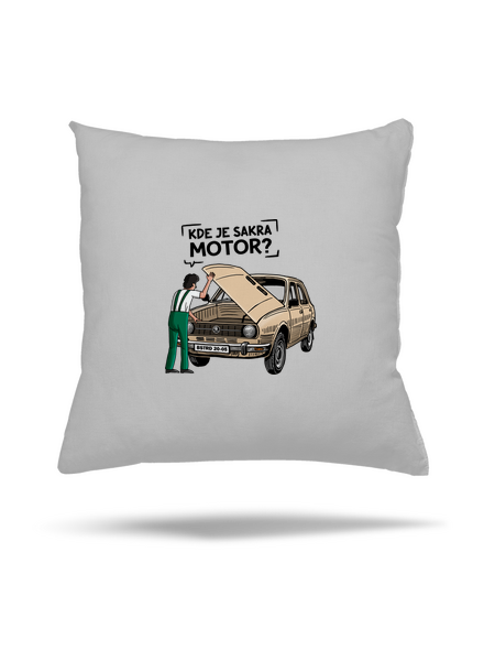 Kde je motor? vankúš Pacific Grey