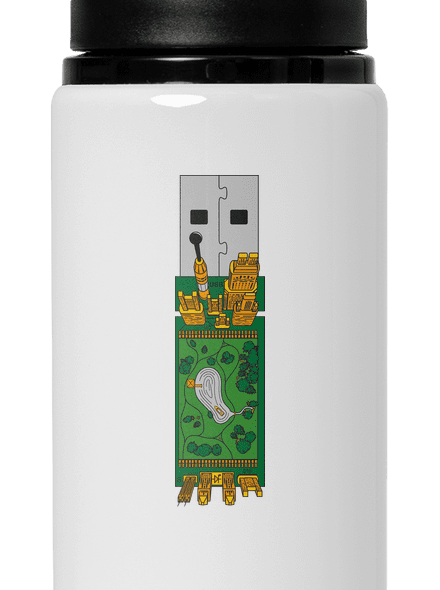 USB city flaša na vodu White