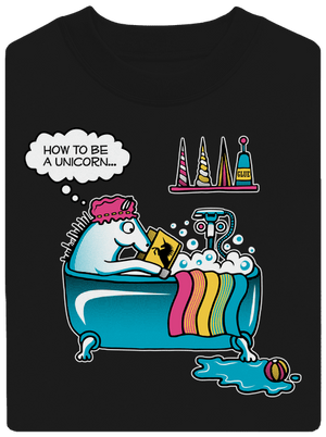 Ako sa stať jednorožcom unisex mikina bez kapucne Black