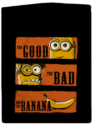 Hodný zlý a banán dámska mikina na zips Black