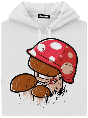 Hríb dámska mikina klokanka White