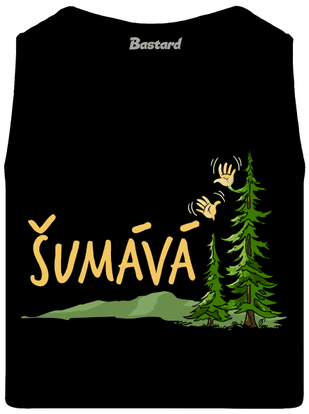 Šumává pánske tielko Black