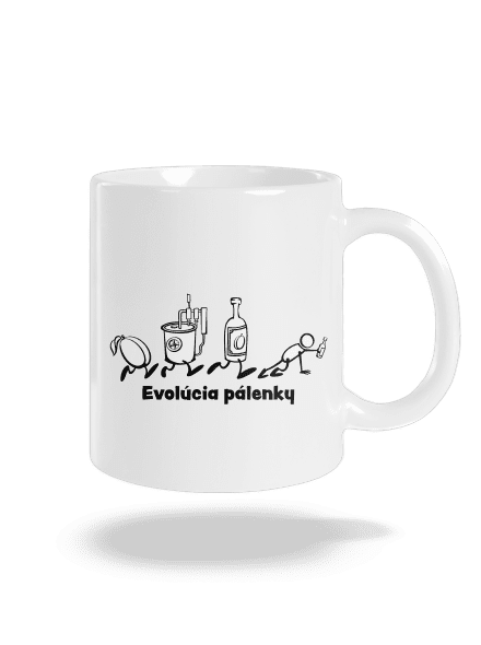 Evolúcia pálenky klasický hrnček White