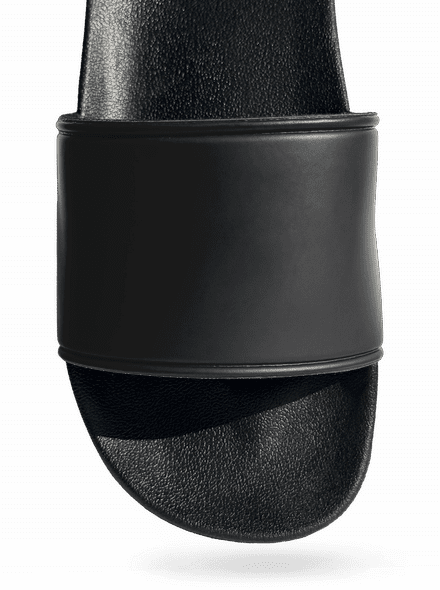 Bez potlače šľapky Black