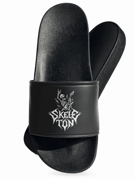 Skeletón šľapky Black