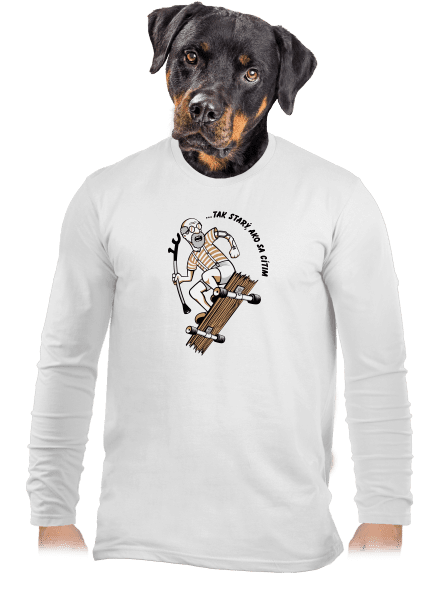 Starý, ako sa cítim pánske dlhý rukáv White