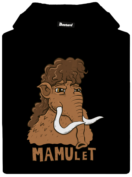 Mamulet pánska mikina klokanka Black