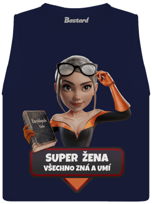 Super mama dámske tielko voľné Navy