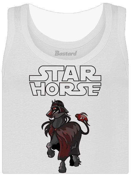 Star horse dámske tielko klasické White