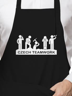Czech Teamwork zástera Black