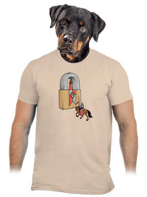 Na zámku pánske tričko Sand