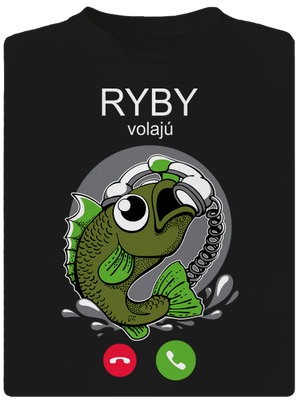 Ryby volají pánske športové tričko Black