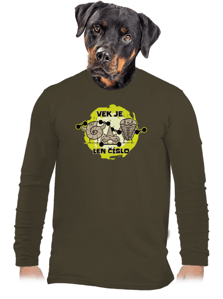 Vek je len číslo pánske dlhý rukáv Urban Khaki