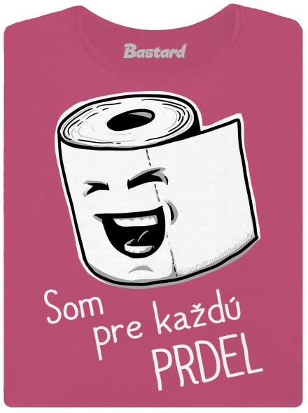 Prdel dámske tričko prémium Magenta