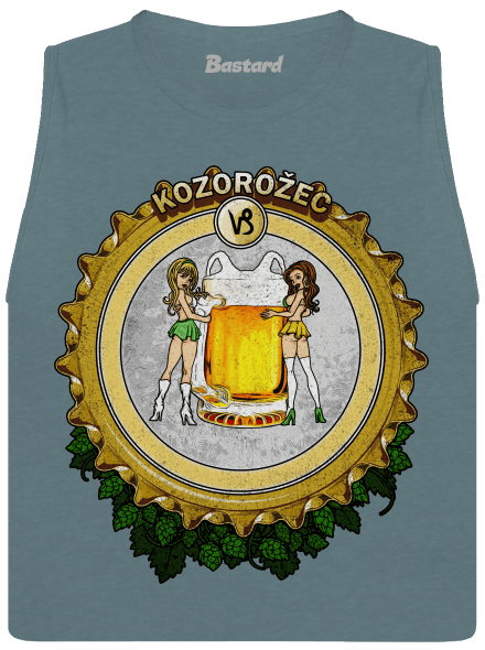 Pivný horoskop: Kozorožec dámske tielko voľné Heather Deep Teal