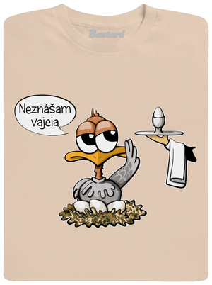 Neznášam vajcia pánske tričko Sand