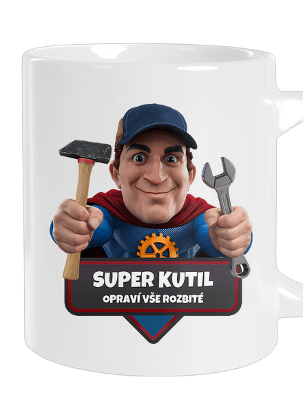Super otec veľký hrnček White