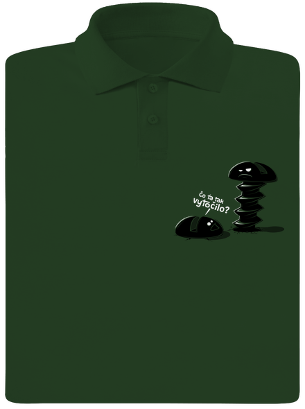 Vytočený pánska polokošeľa Bottle Green Mal