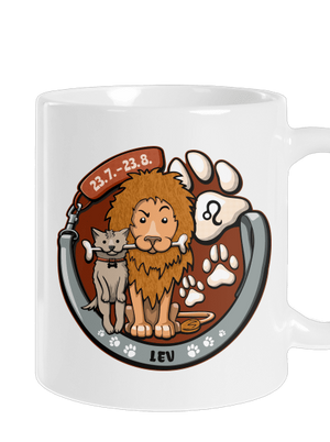 Psí horoskop: Lev klasický hrnček White