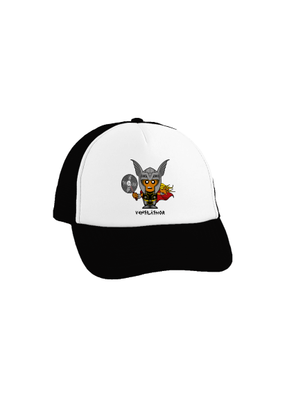 Ventiláthor šiltovka truckerka Black cap