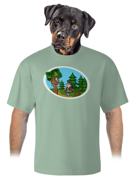 Stretnutie s medveďom unisex tričko oversized Sage