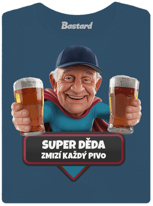 Super dedo dámske tričko prémium Petrol Blue