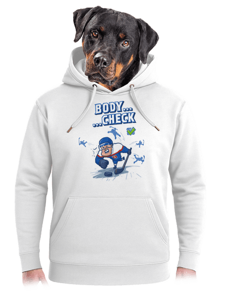 Body check unisex mikina premium Snowwhite