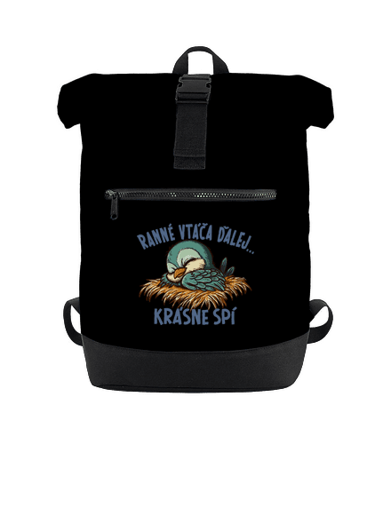 Ranné vtáča spí batoh Black