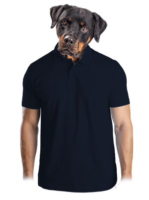 Bez potlače pánska polokošeľa Navy Mal