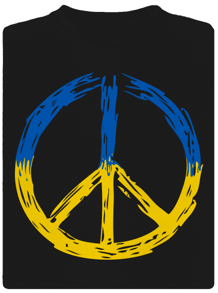 Ukrajina - Peace detské športové tričko Black
