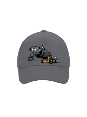 Chceš delo? šiltovka baseballka Graphite grey