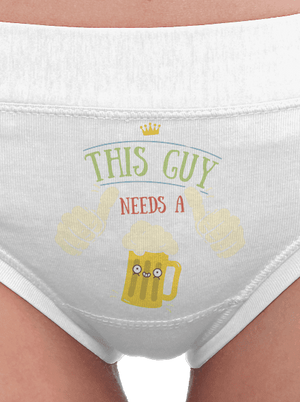 This guy needs a beer dámske nohavičky White