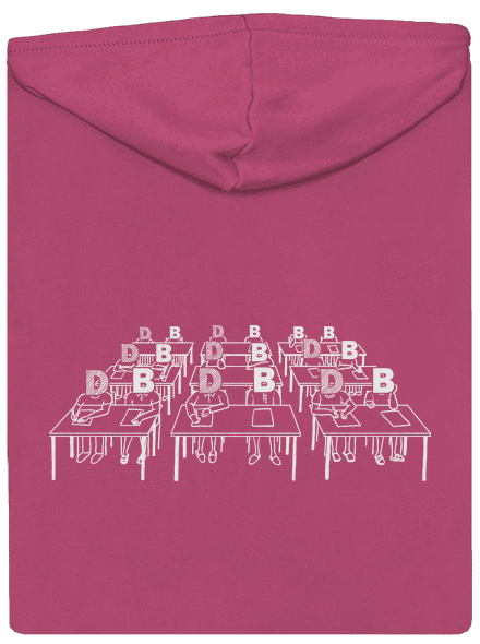 Cimrman: Debil, blbeček dámska mikina na zips Magenta