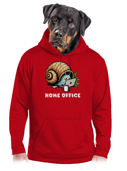 Slimákov home office pánska mikina klokanka Red
