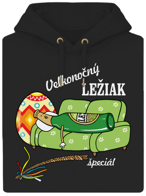 Veľkonočný ležiak unisex mikina premium Dark Black