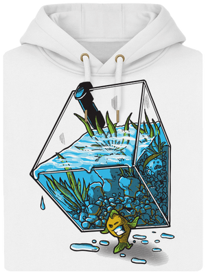 Migrujúca rybka unisex mikina premium Snowwhite