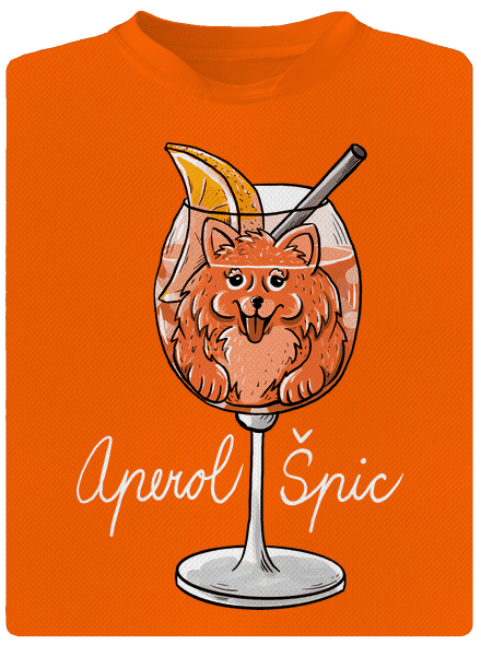 Aperol Špic pánske športové tričko Neon Orange