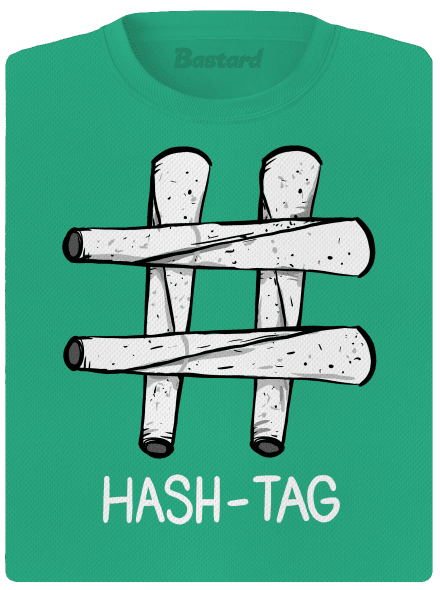 Hash tag dámske športové tričko Mint Mal