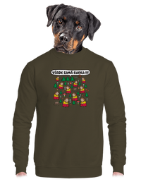 unisex mikina bez kapucne