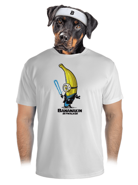 Bananakin Skywalker pánske športové tričko White