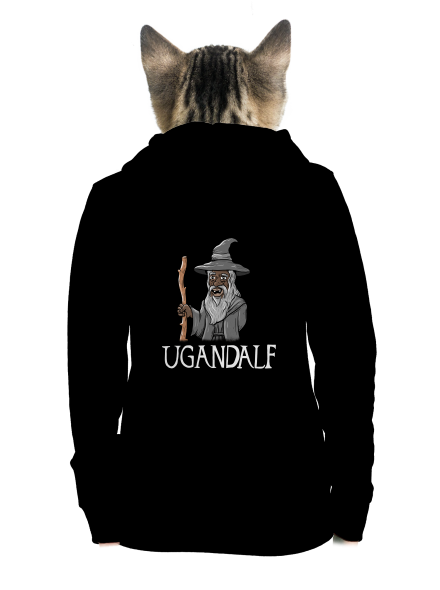 Ugandalf dámska mikina na zips Black