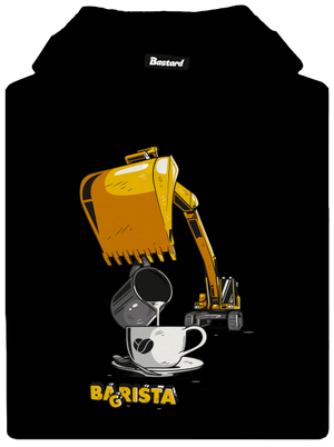 Bagrista pánska mikina klokanka Black