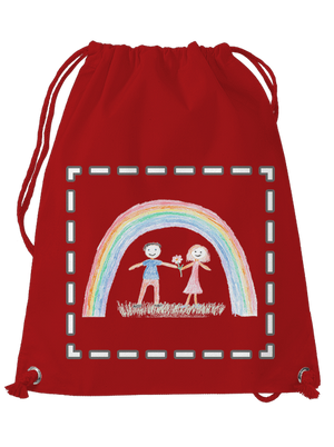 Detské kresby - Nahraj vlastnú vak Red Mal