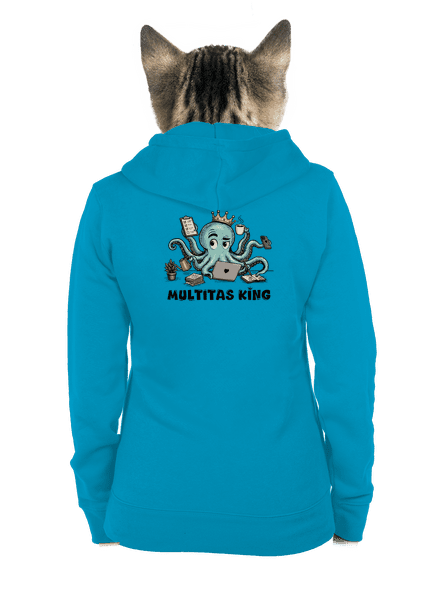 Multitas king dámska mikina na zips Blue Atol