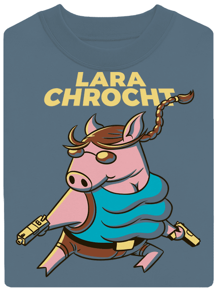 Lara Chrocht unisex mikina bez kapucne Nordic Blue