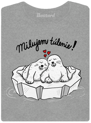 Milujem túlenie dámske tričko Dark Gray Melange