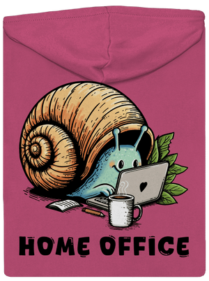 Slimákov home office dámska mikina na zips Magenta