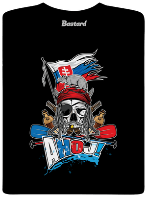 Ahoj pánske dlhý rukáv Black