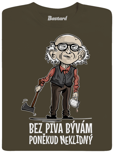 Neklidný bez piva pánske dlhý rukáv Urban Khaki